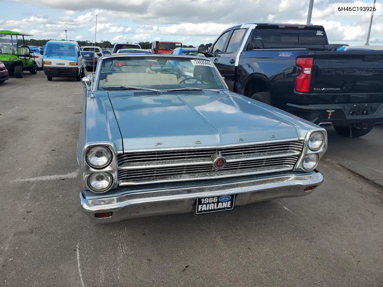 1966 Ford Fairlane VIN: 6H46C193926 Lot: 74935444