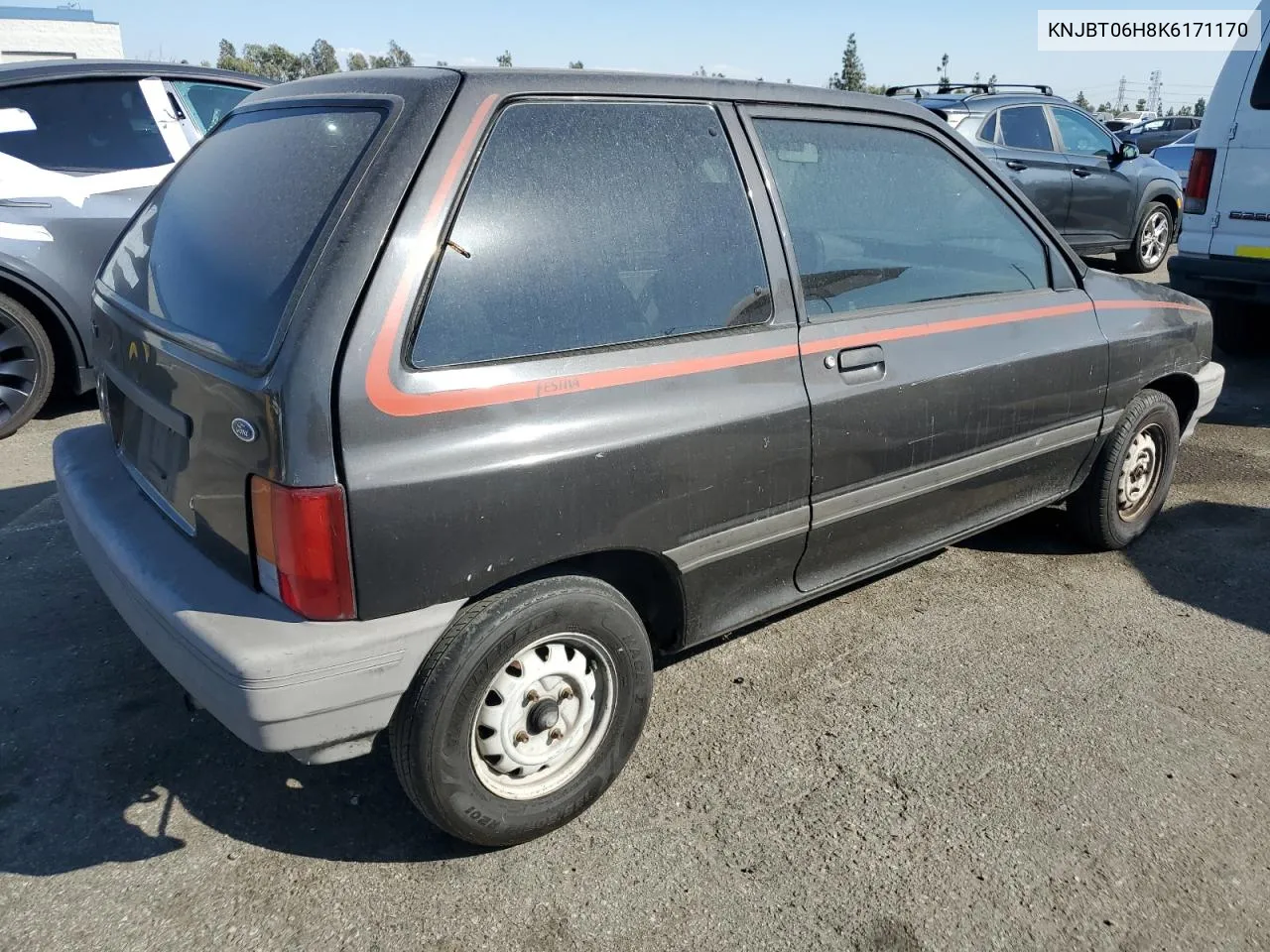 1989 Ford Festiva L VIN: KNJBT06H8K6171170 Lot: 74736114