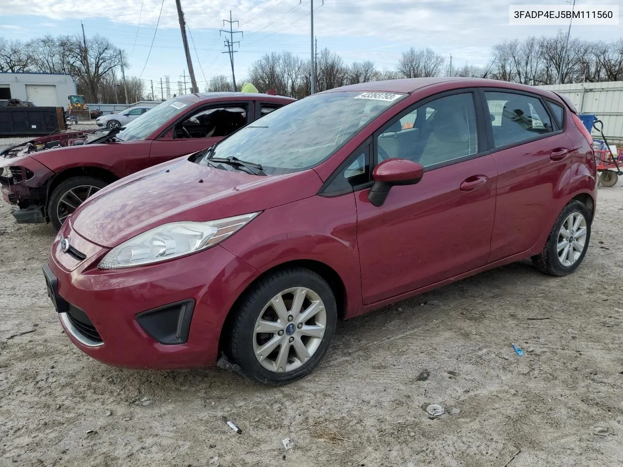 2011 Ford Fiesta Se VIN: 3FADP4EJ5BM111560 Lot: 43393793