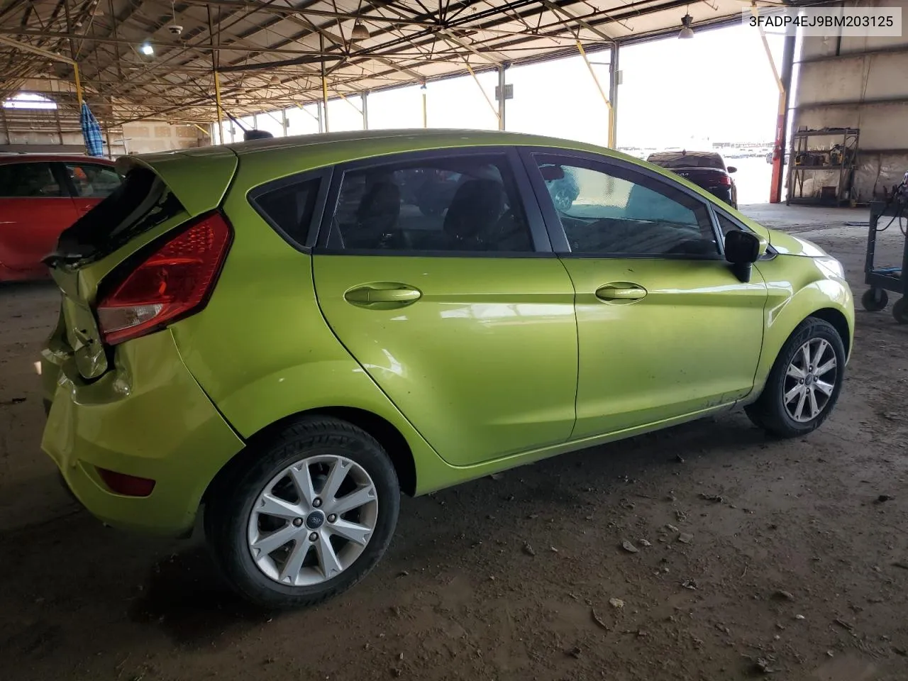 2011 Ford Fiesta Se VIN: 3FADP4EJ9BM203125 Lot: 64654254