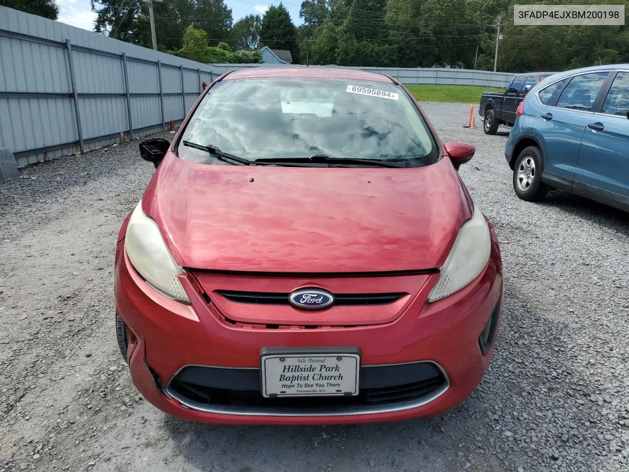 2011 Ford Fiesta Se VIN: 3FADP4EJXBM200198 Lot: 69595894