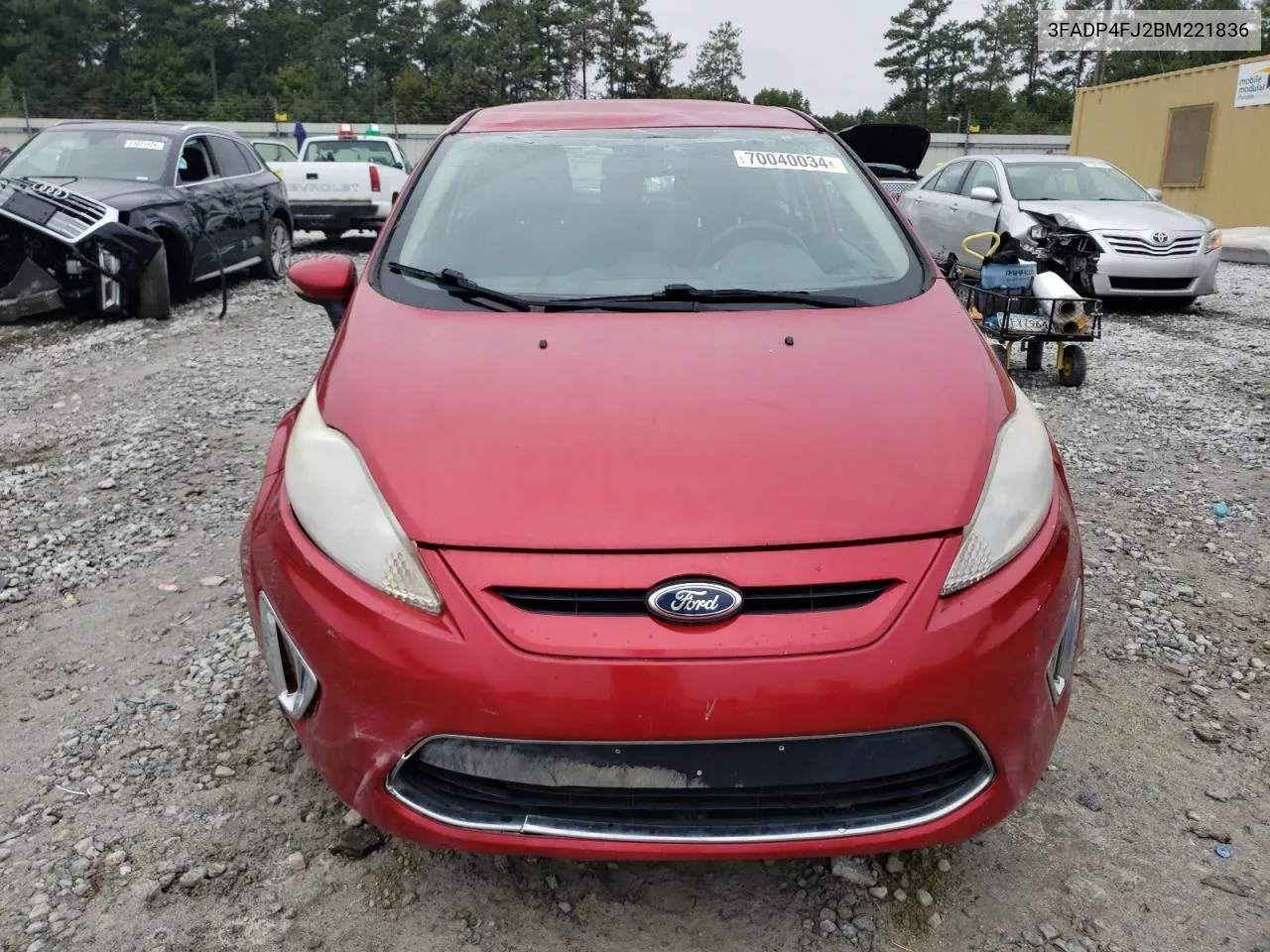 2011 Ford Fiesta Ses VIN: 3FADP4FJ2BM221836 Lot: 70040034