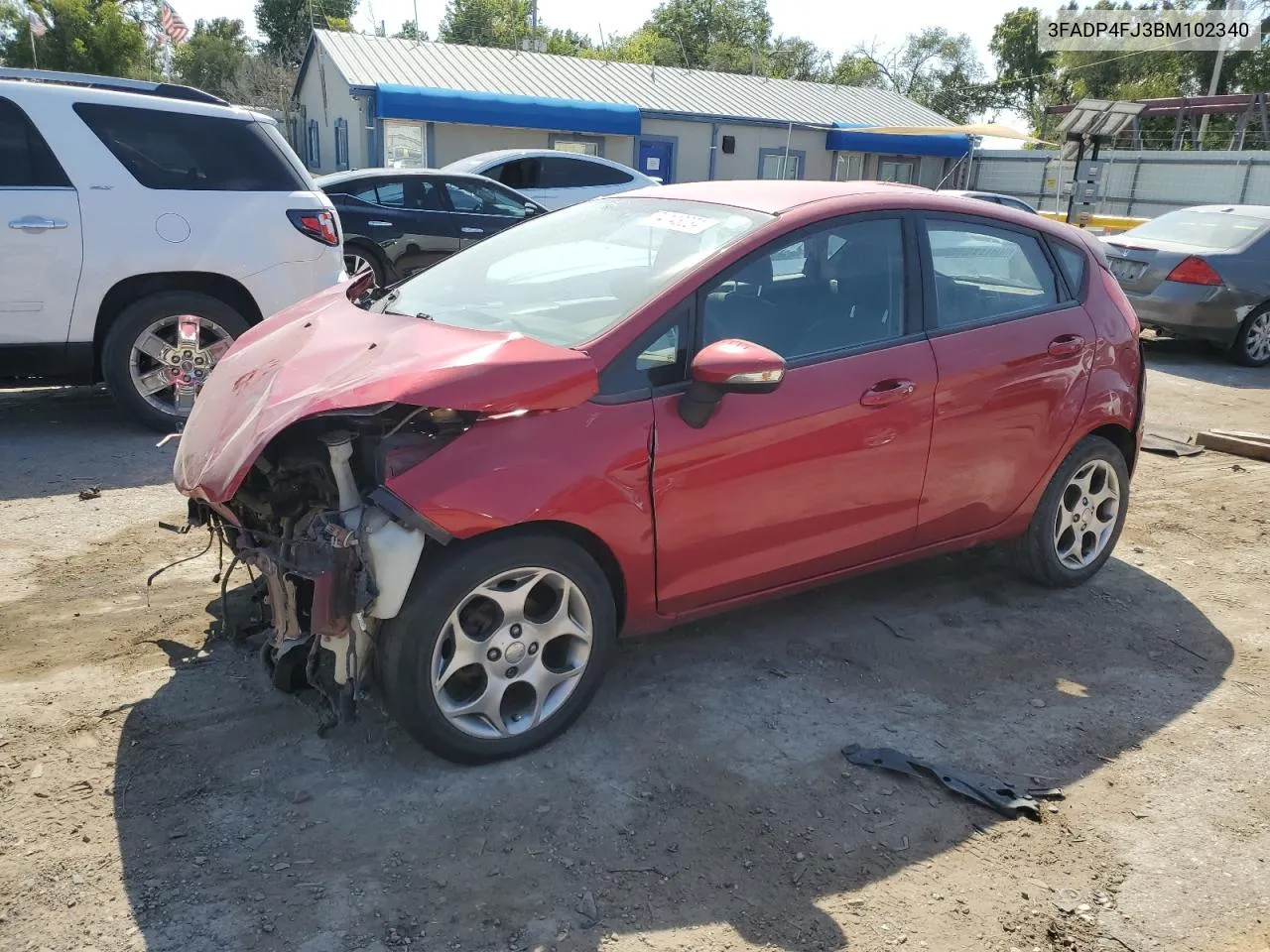 2011 Ford Fiesta Ses VIN: 3FADP4FJ3BM102340 Lot: 74143234