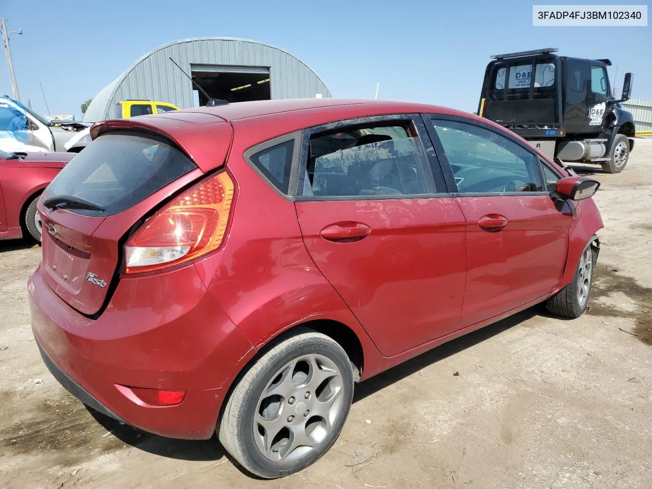 2011 Ford Fiesta Ses VIN: 3FADP4FJ3BM102340 Lot: 74143234