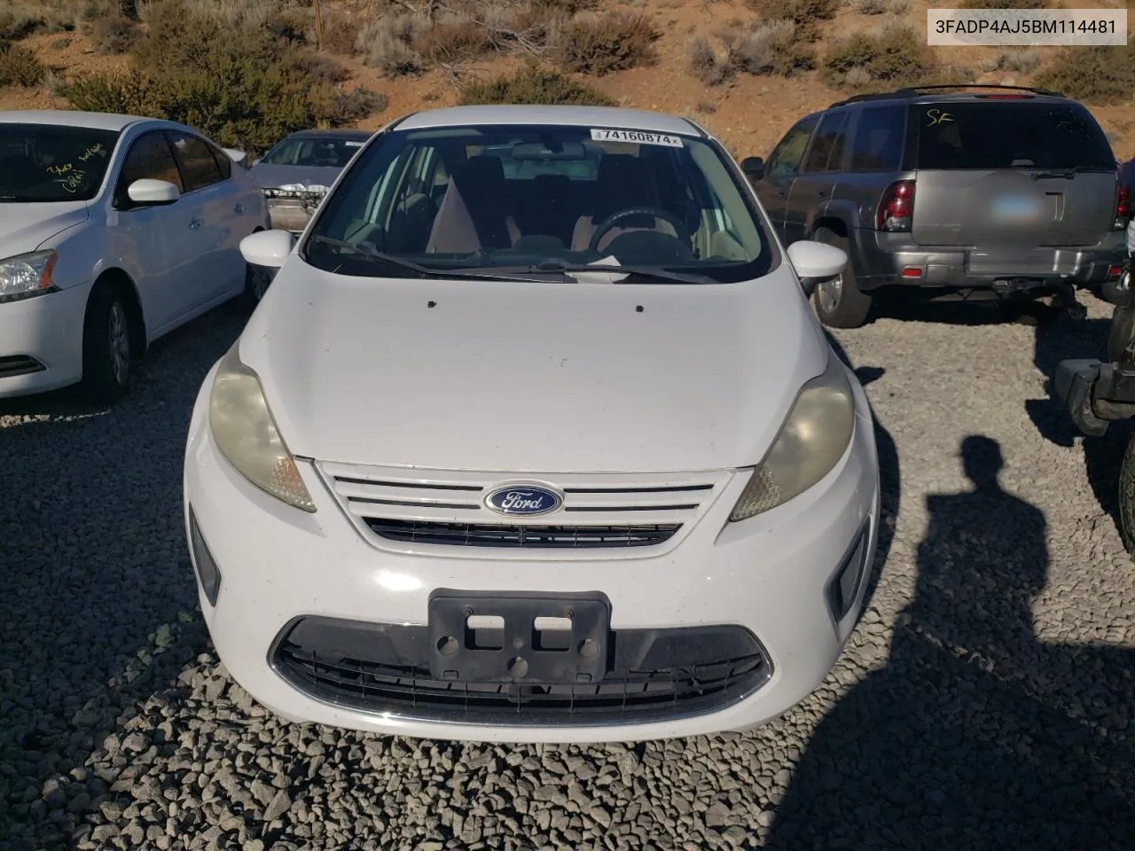 2011 Ford Fiesta S VIN: 3FADP4AJ5BM114481 Lot: 74160874