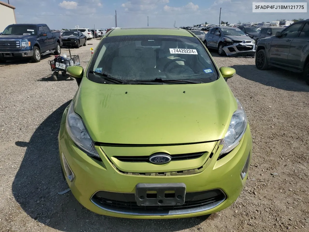 2011 Ford Fiesta Ses VIN: 3FADP4FJ1BM121775 Lot: 74420224