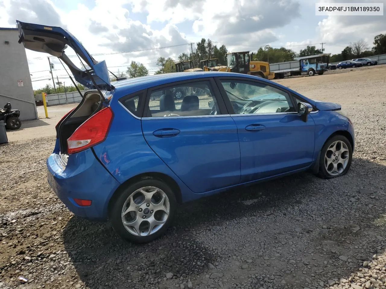 2011 Ford Fiesta Ses VIN: 3FADP4FJ1BM189350 Lot: 74497934