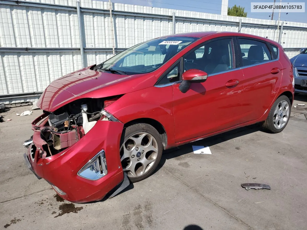 2011 Ford Fiesta Ses VIN: 3FADP4FJ8BM105783 Lot: 74933244