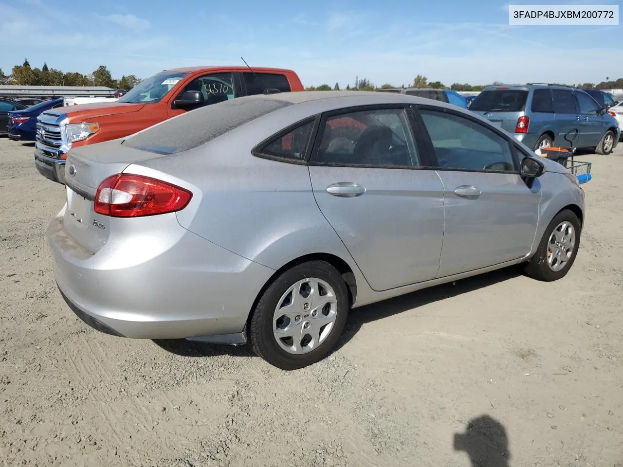 2011 Ford Fiesta Se VIN: 3FADP4BJXBM200772 Lot: 75124964