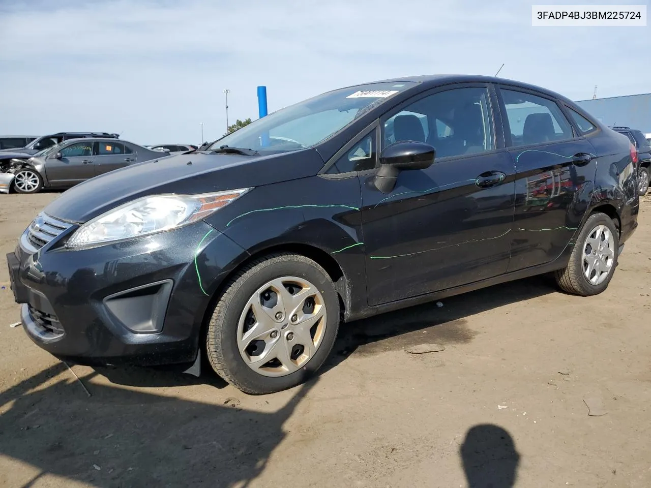 2011 Ford Fiesta Se VIN: 3FADP4BJ3BM225724 Lot: 75901114