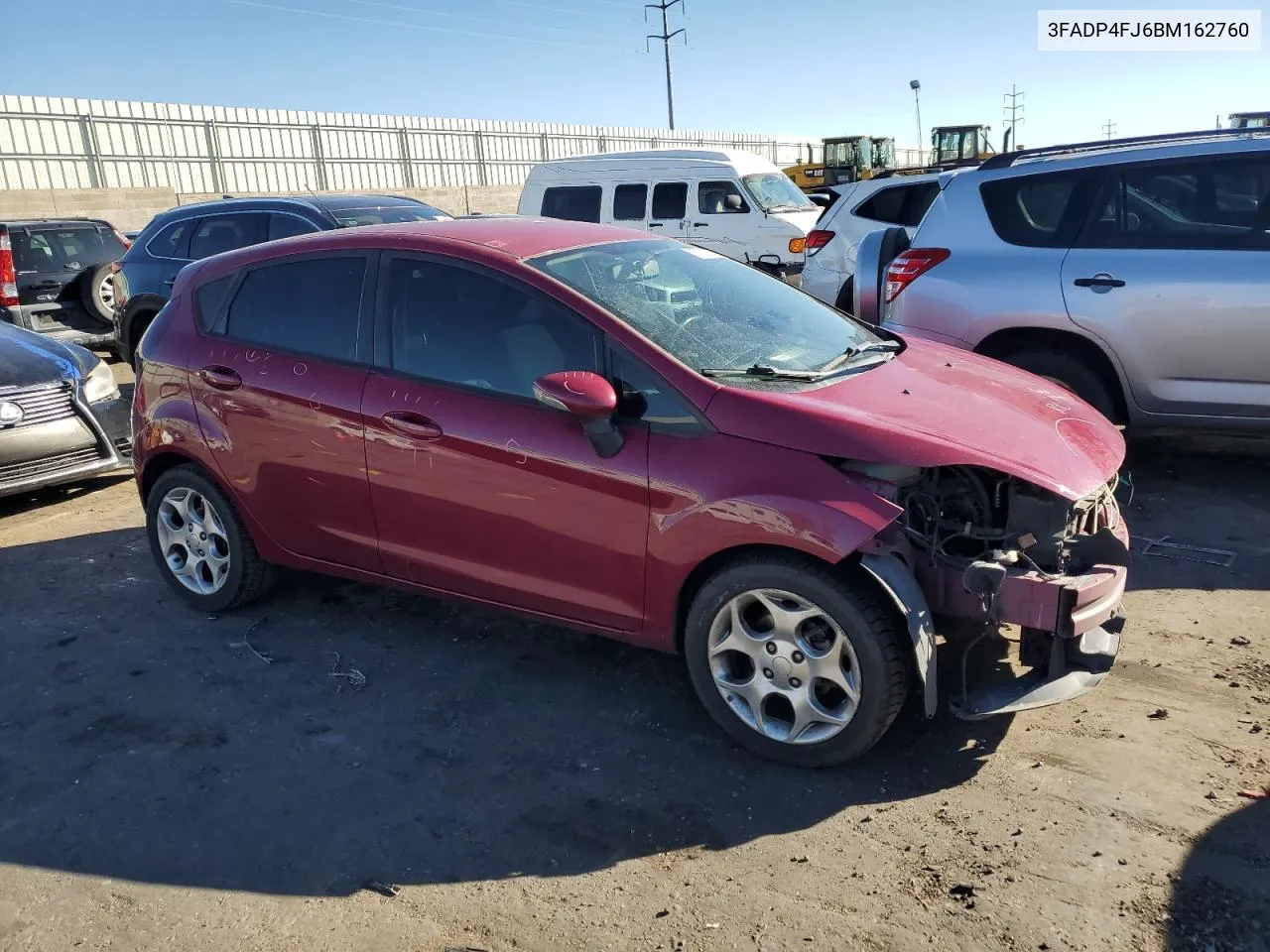 2011 Ford Fiesta Ses VIN: 3FADP4FJ6BM162760 Lot: 76720964