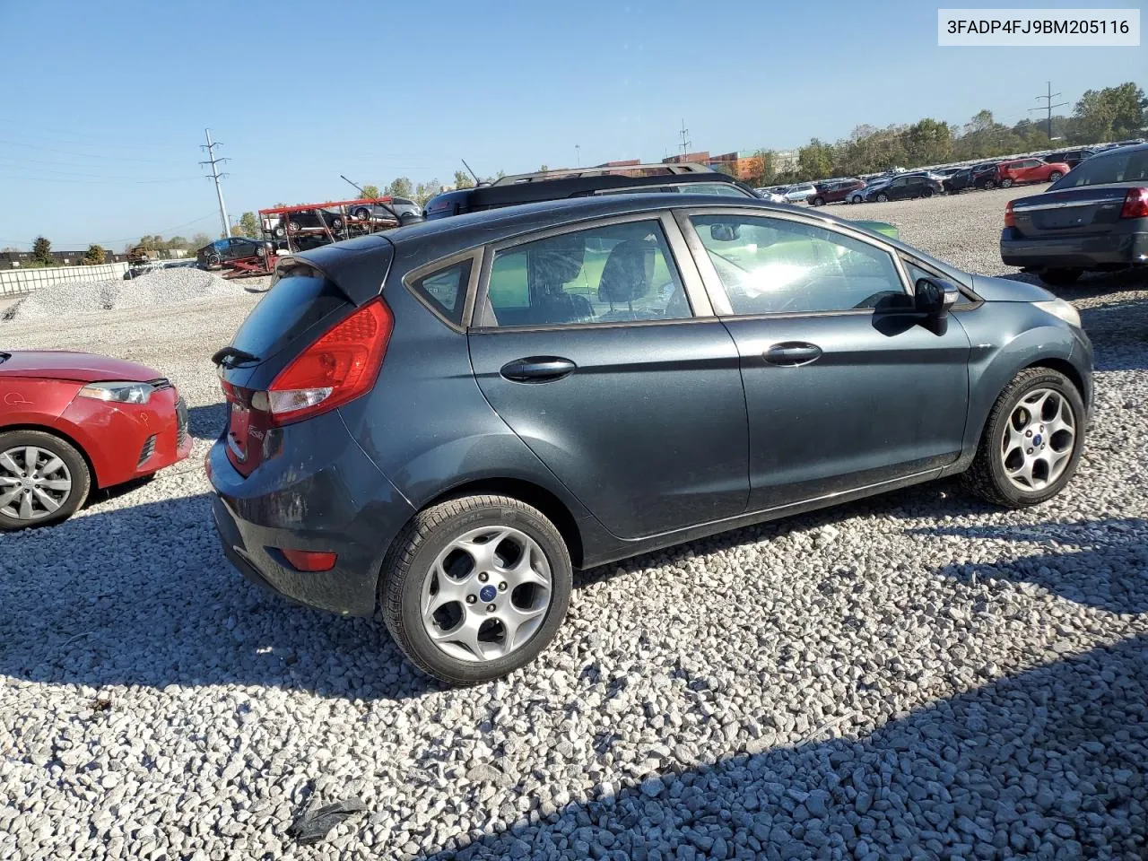 2011 Ford Fiesta Ses VIN: 3FADP4FJ9BM205116 Lot: 76864774