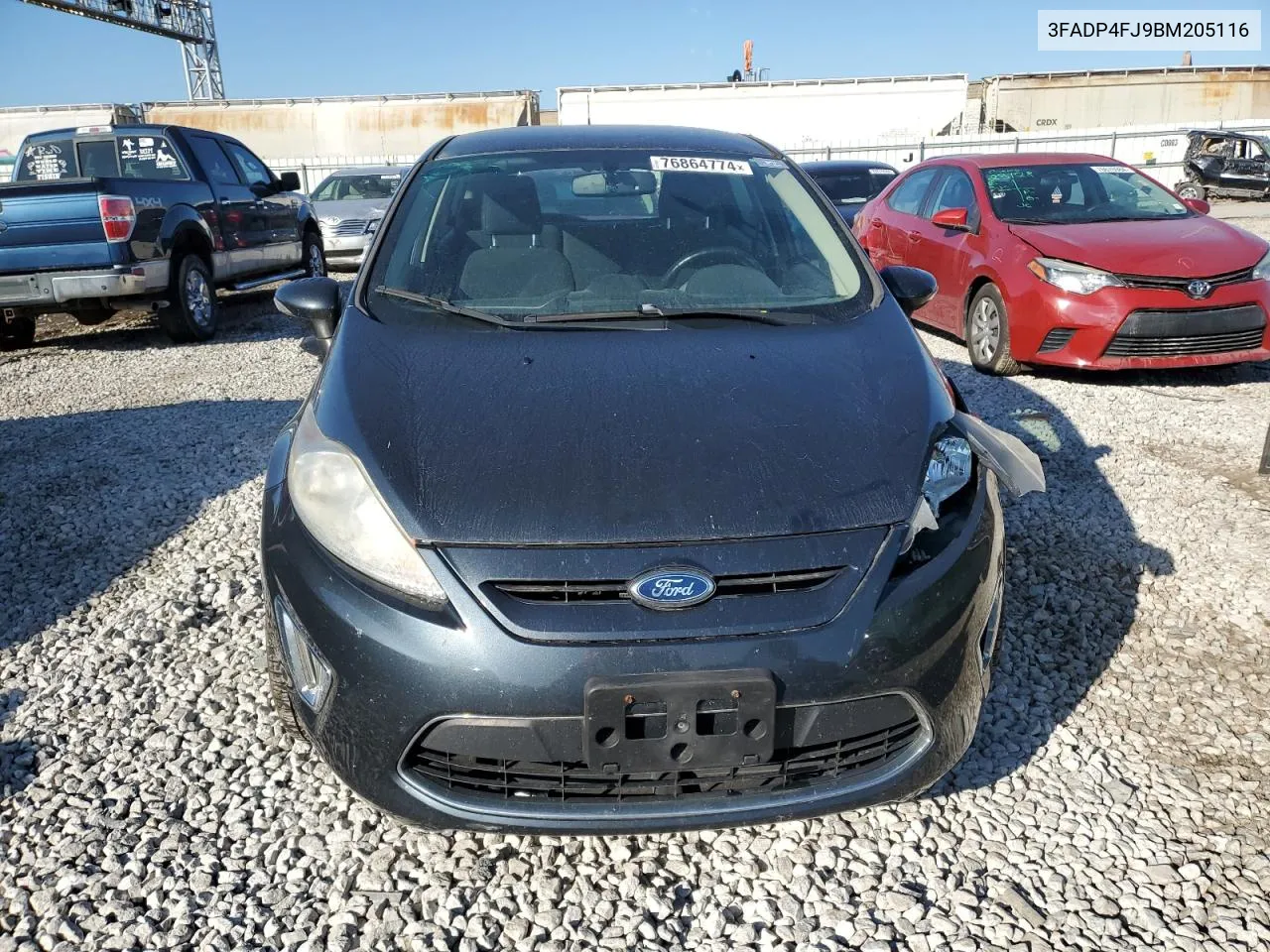 2011 Ford Fiesta Ses VIN: 3FADP4FJ9BM205116 Lot: 76864774