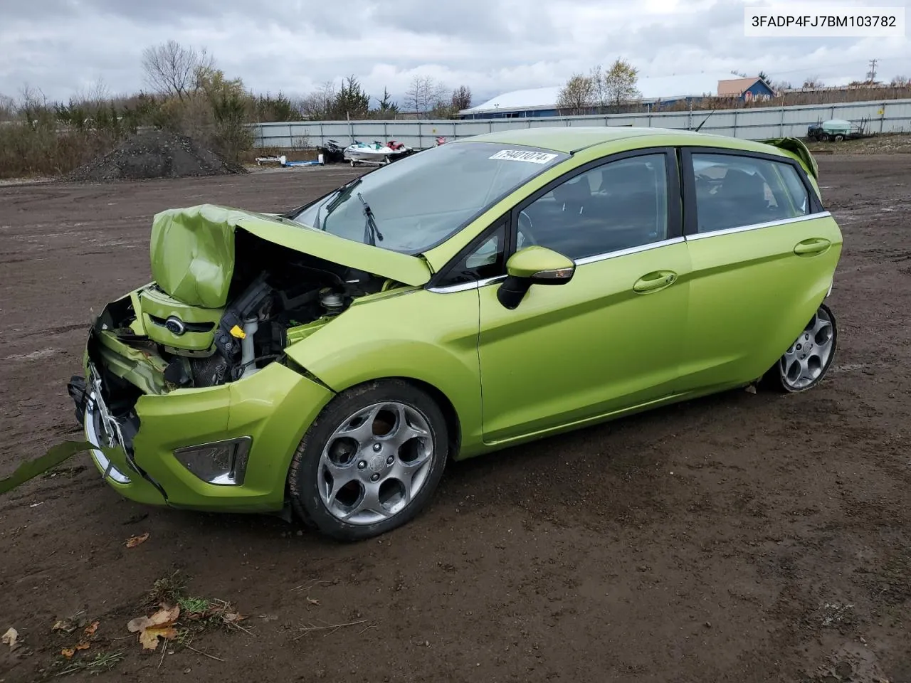 2011 Ford Fiesta Ses VIN: 3FADP4FJ7BM103782 Lot: 79401074