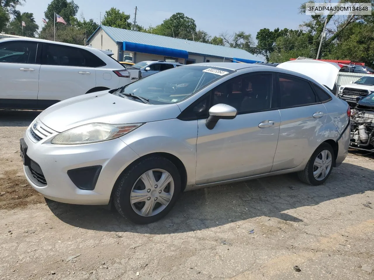 2012 Ford Fiesta S VIN: 3FADP4AJ0CM134848 Lot: 68023364