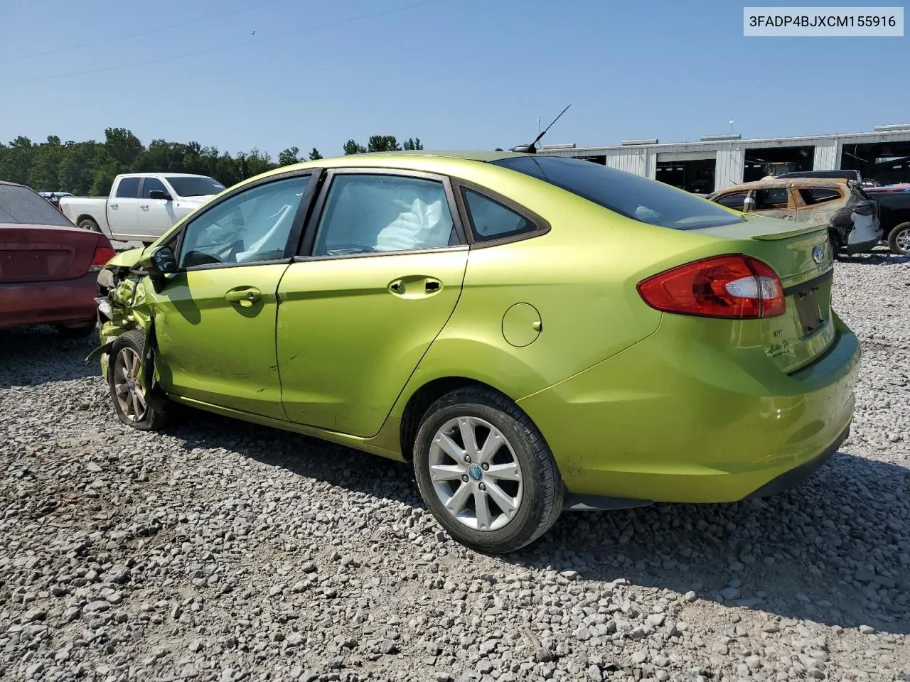 2012 Ford Fiesta Se VIN: 3FADP4BJXCM155916 Lot: 68746374