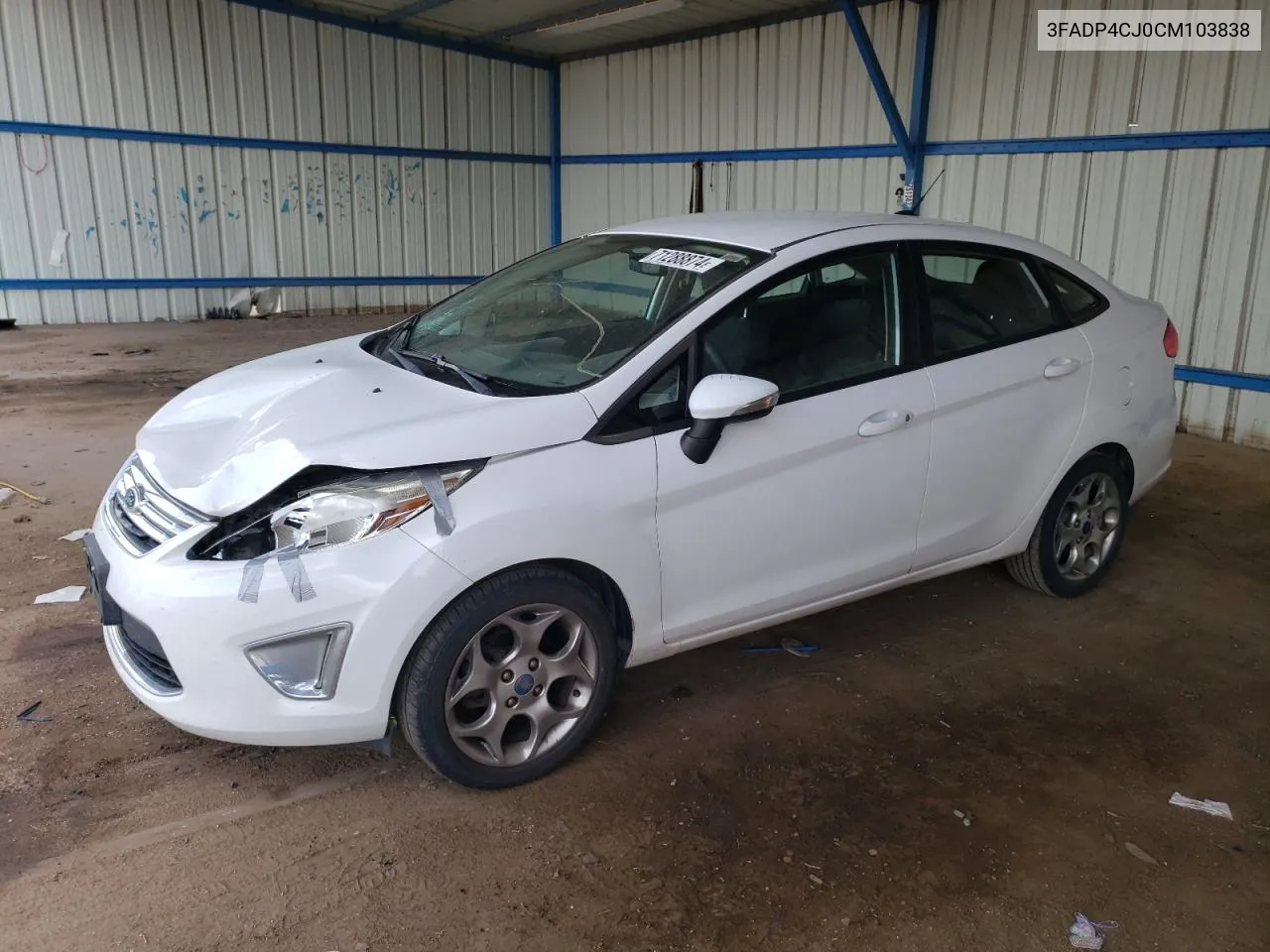 2012 Ford Fiesta Sel VIN: 3FADP4CJ0CM103838 Lot: 71288874