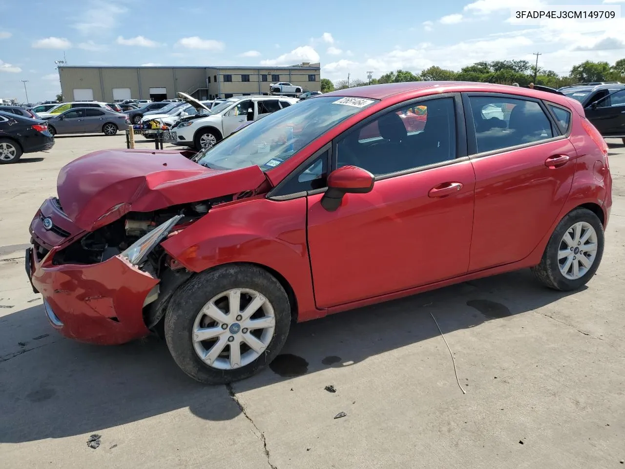 2012 Ford Fiesta Se VIN: 3FADP4EJ3CM149709 Lot: 72651464