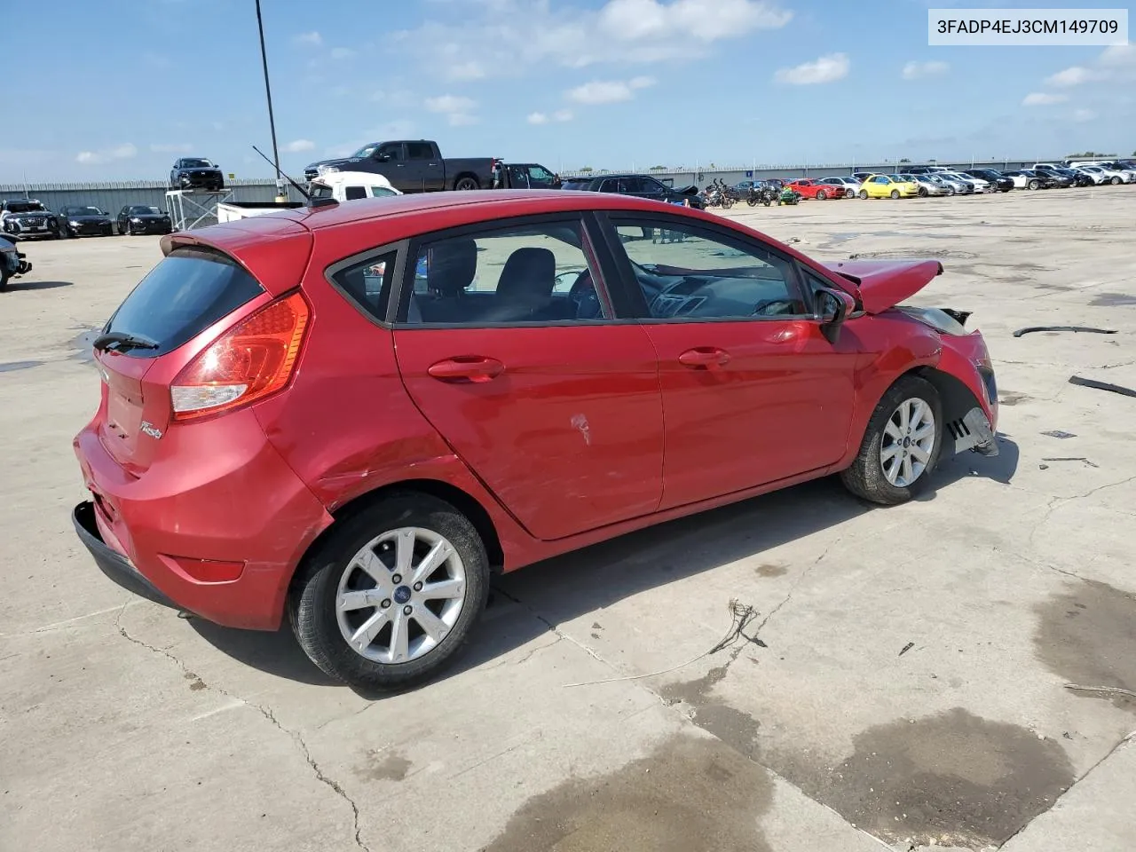 2012 Ford Fiesta Se VIN: 3FADP4EJ3CM149709 Lot: 72651464