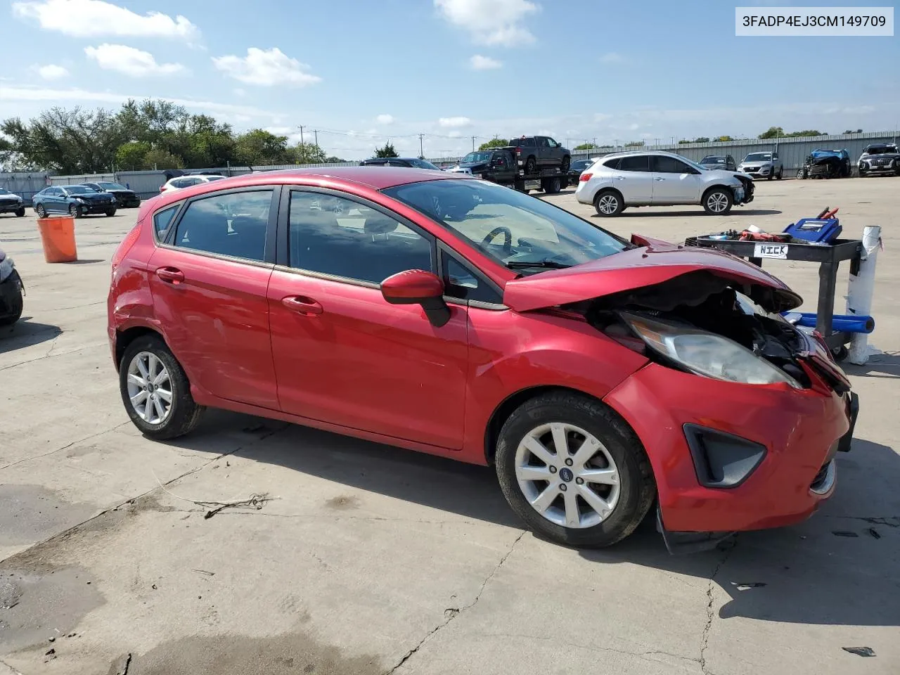 2012 Ford Fiesta Se VIN: 3FADP4EJ3CM149709 Lot: 72651464