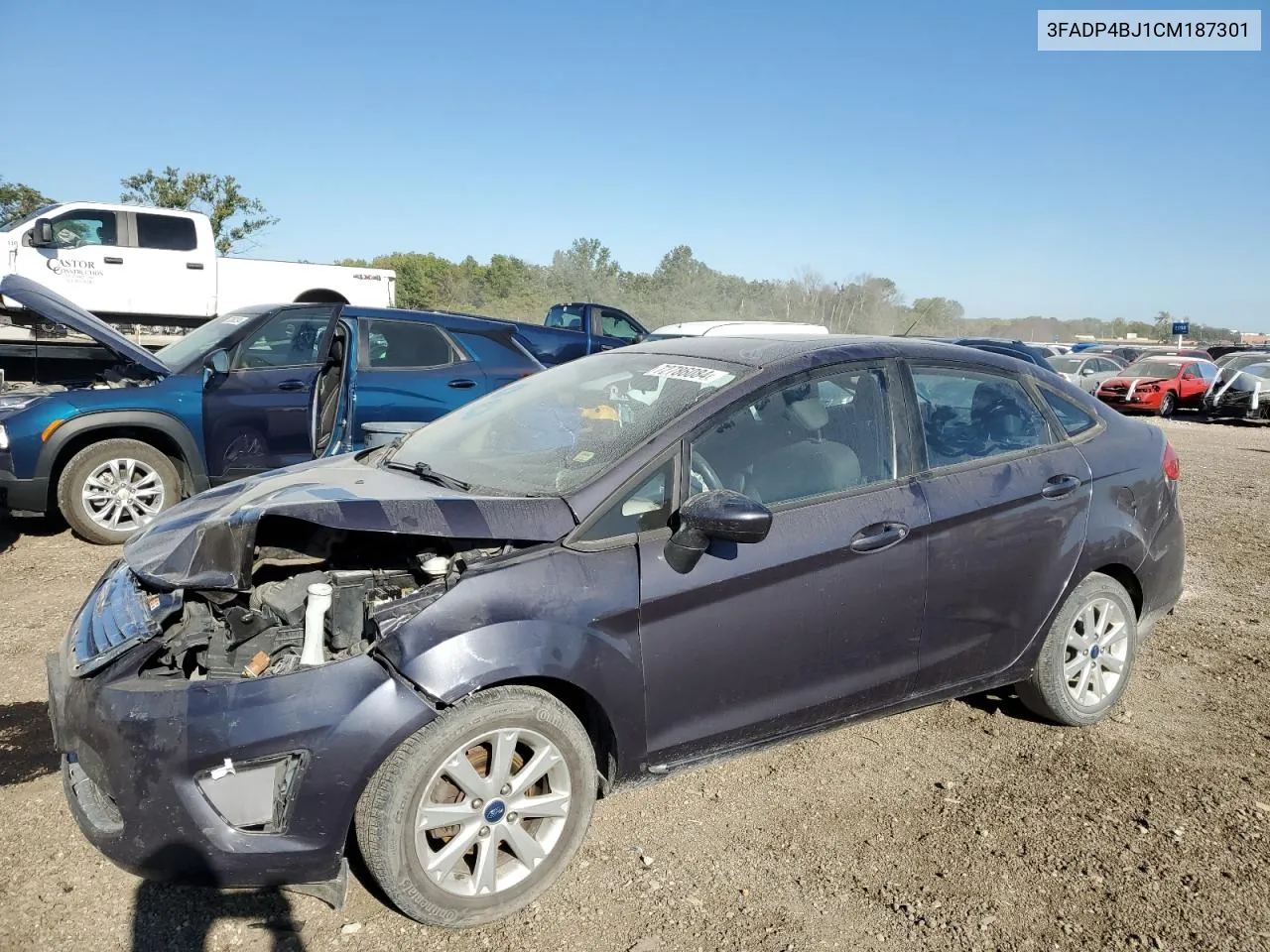 2012 Ford Fiesta Se VIN: 3FADP4BJ1CM187301 Lot: 72786084