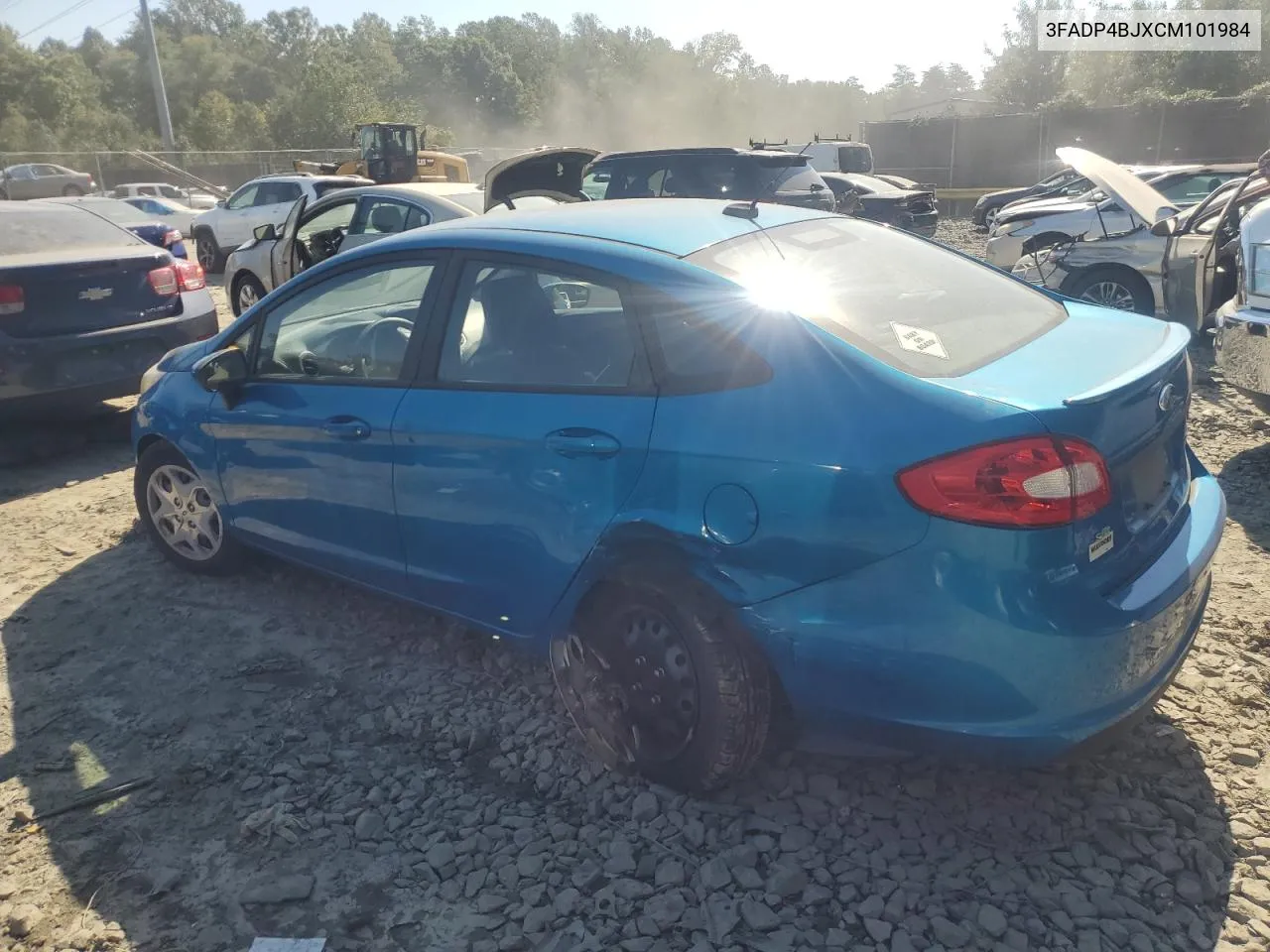 2012 Ford Fiesta Se VIN: 3FADP4BJXCM101984 Lot: 74206874