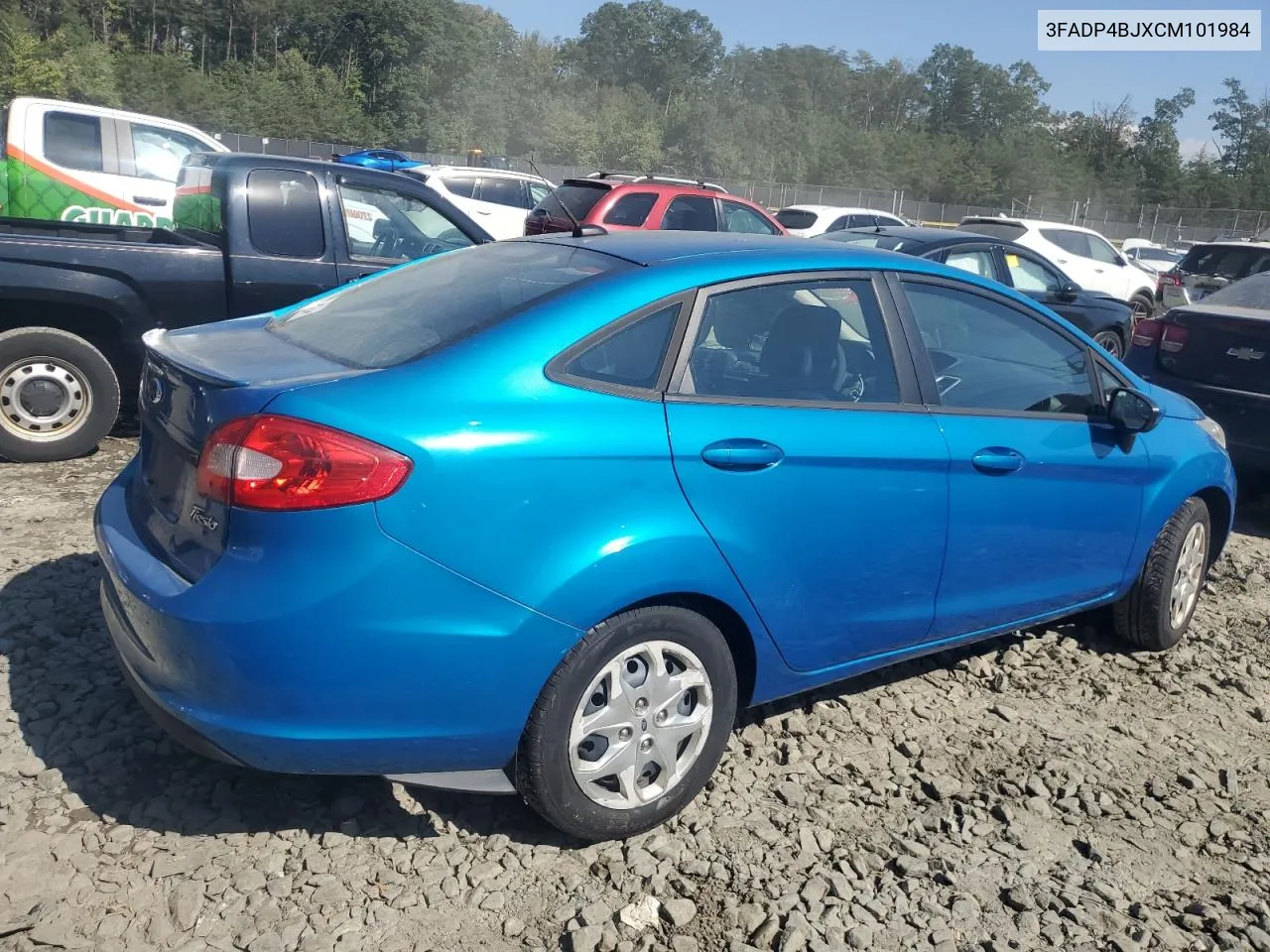 2012 Ford Fiesta Se VIN: 3FADP4BJXCM101984 Lot: 74206874