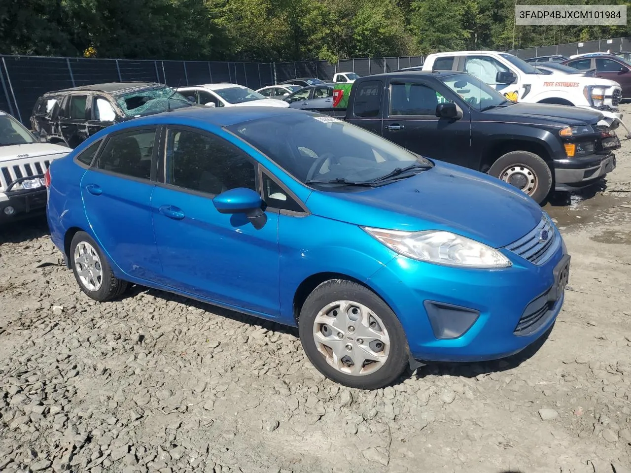 2012 Ford Fiesta Se VIN: 3FADP4BJXCM101984 Lot: 74206874