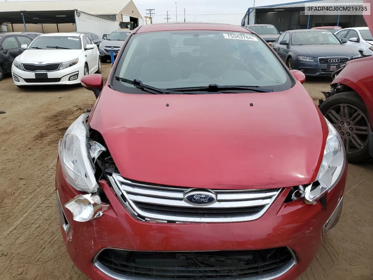 2012 Ford Fiesta Sel VIN: 3FADP4CJ0CM219735 Lot: 75343784