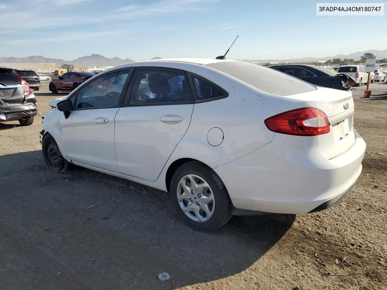 2012 Ford Fiesta S VIN: 3FADP4AJ4CM180747 Lot: 75676124