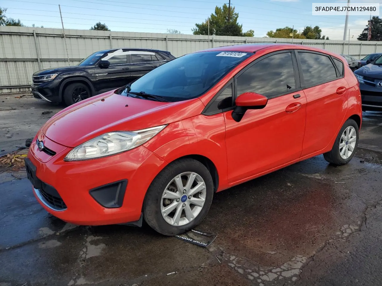 2012 Ford Fiesta Se VIN: 3FADP4EJ7CM129480 Lot: 76104124