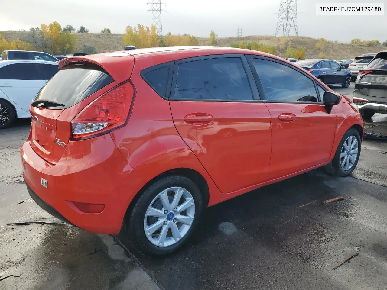 2012 Ford Fiesta Se VIN: 3FADP4EJ7CM129480 Lot: 76104124