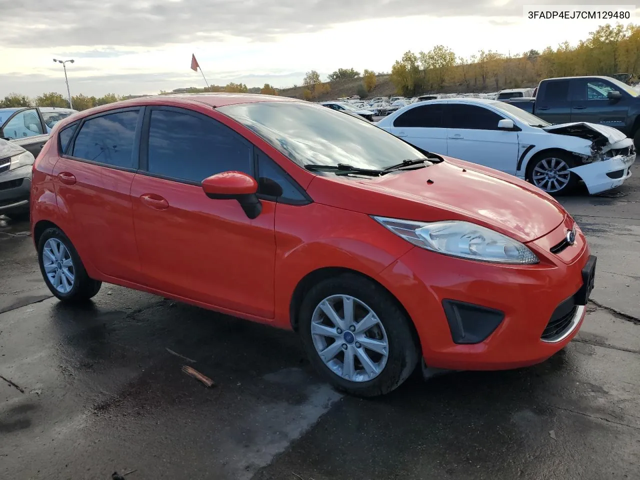 2012 Ford Fiesta Se VIN: 3FADP4EJ7CM129480 Lot: 76104124