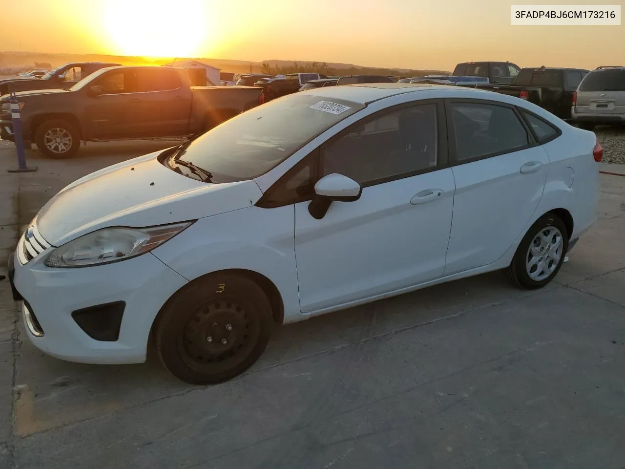 2012 Ford Fiesta Se VIN: 3FADP4BJ6CM173216 Lot: 76320734