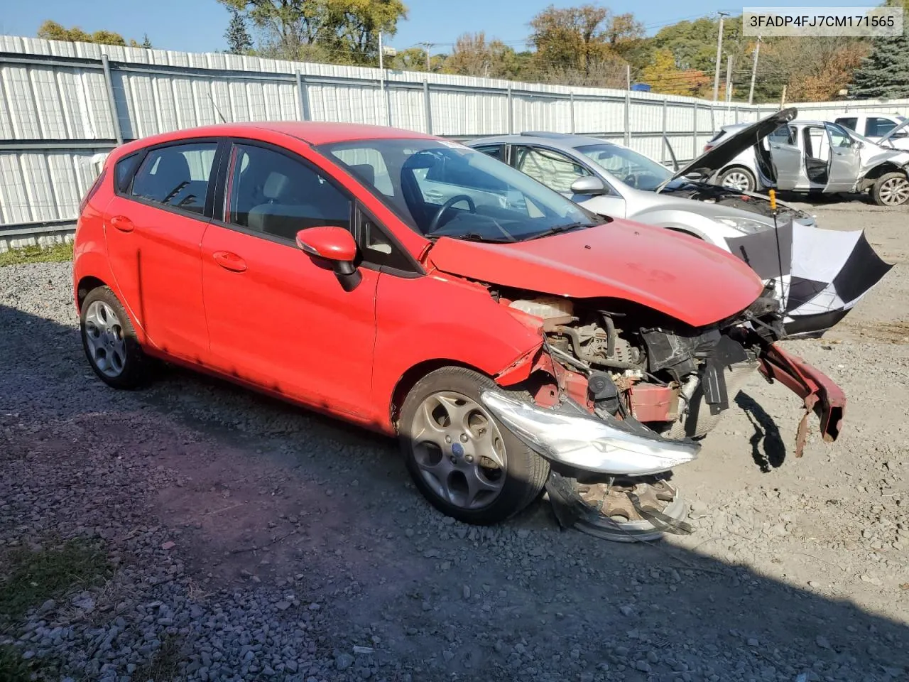 2012 Ford Fiesta Ses VIN: 3FADP4FJ7CM171565 Lot: 76919814