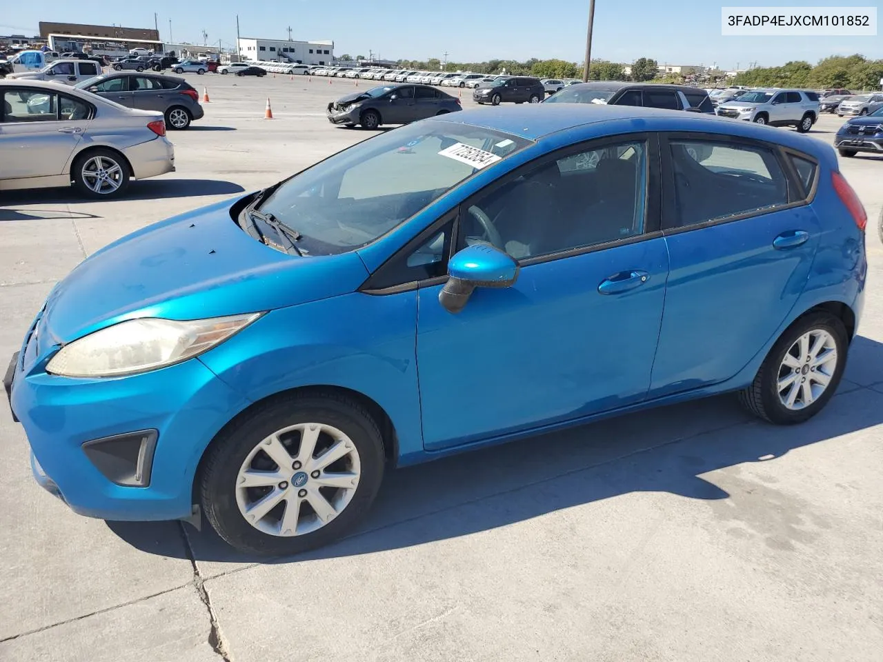 2012 Ford Fiesta Se VIN: 3FADP4EJXCM101852 Lot: 77252854