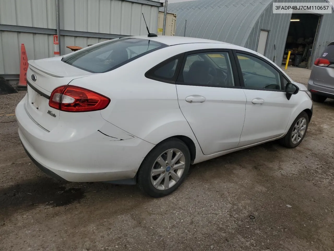 2012 Ford Fiesta Se VIN: 3FADP4BJ7CM110657 Lot: 78015344