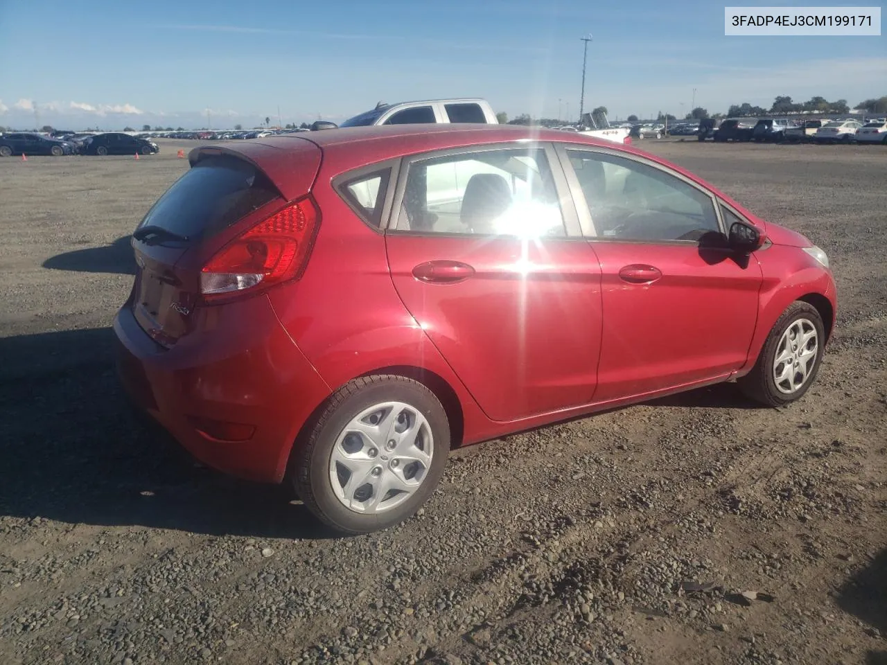 2012 Ford Fiesta Se VIN: 3FADP4EJ3CM199171 Lot: 78648654