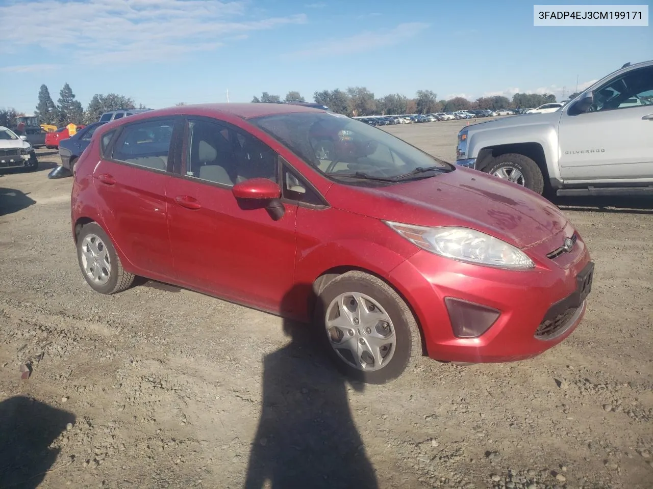 2012 Ford Fiesta Se VIN: 3FADP4EJ3CM199171 Lot: 78648654