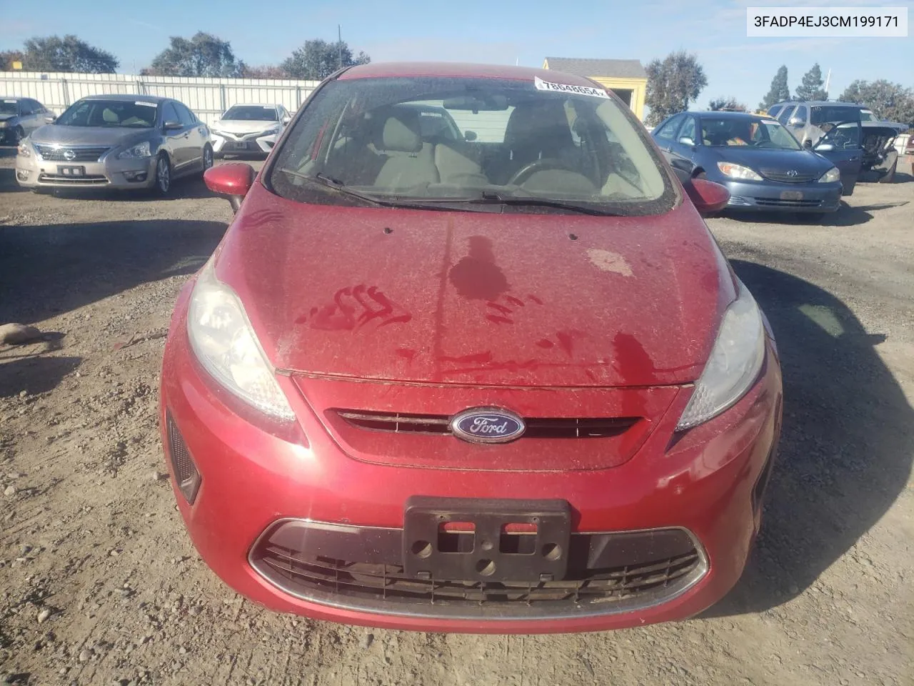 2012 Ford Fiesta Se VIN: 3FADP4EJ3CM199171 Lot: 78648654