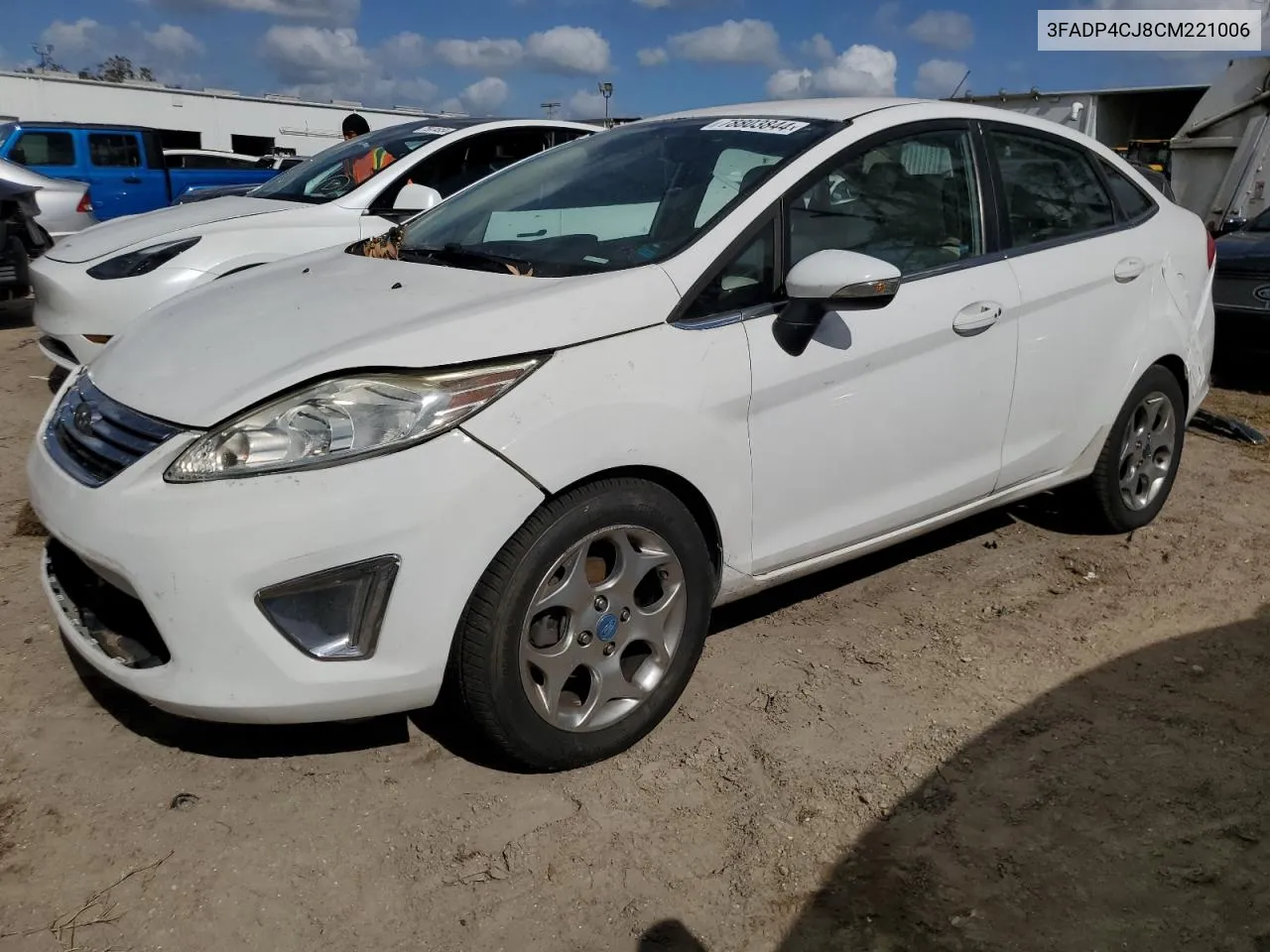 2012 Ford Fiesta Sel VIN: 3FADP4CJ8CM221006 Lot: 78803844