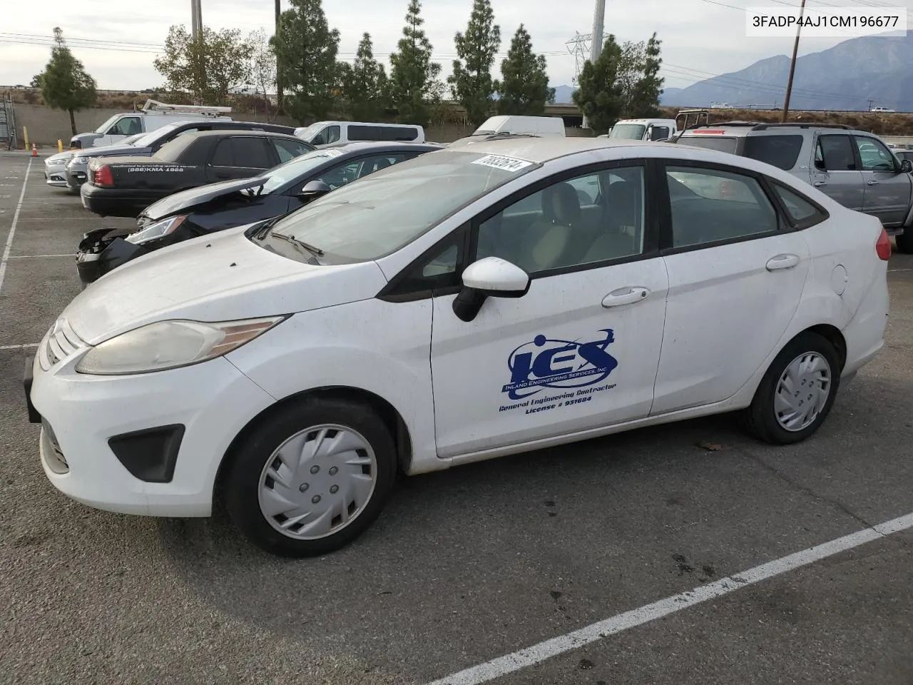 2012 Ford Fiesta S VIN: 3FADP4AJ1CM196677 Lot: 78832674