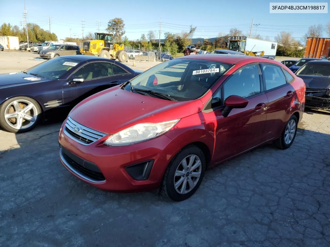 2012 Ford Fiesta Se VIN: 3FADP4BJ3CM198817 Lot: 80103784