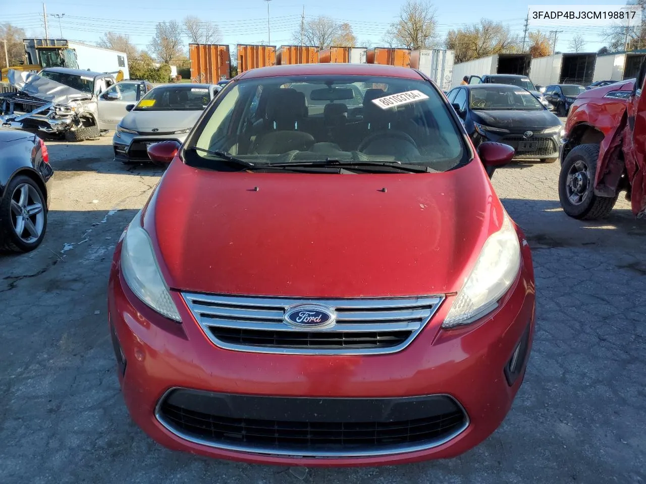 2012 Ford Fiesta Se VIN: 3FADP4BJ3CM198817 Lot: 80103784