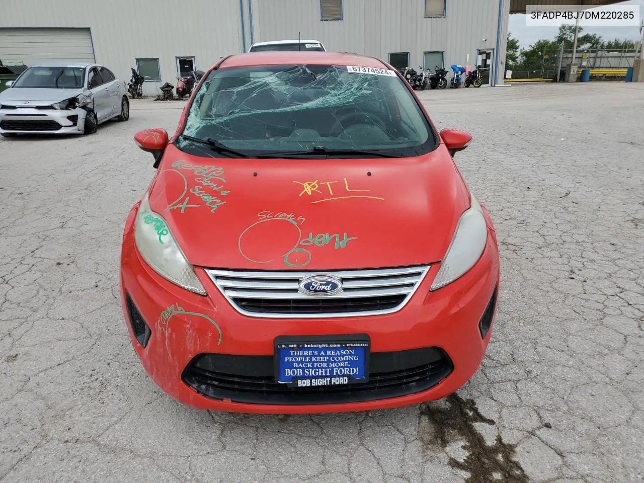 2013 Ford Fiesta Se VIN: 3FADP4BJ7DM220285 Lot: 67374524