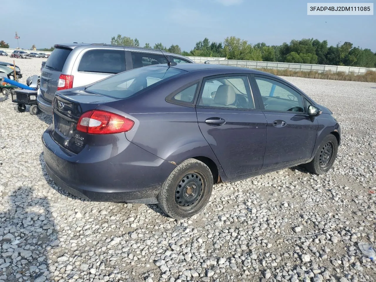 2013 Ford Fiesta Se VIN: 3FADP4BJ2DM111085 Lot: 68908474