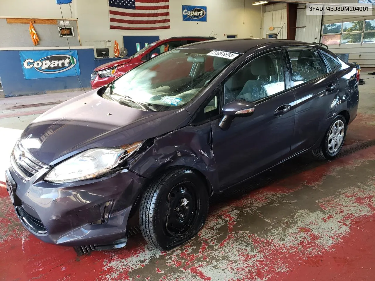 2013 Ford Fiesta Se VIN: 3FADP4BJ8DM204001 Lot: 71081694