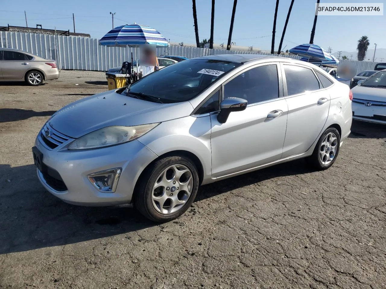 2013 Ford Fiesta Titanium VIN: 3FADP4CJ6DM213746 Lot: 71940124