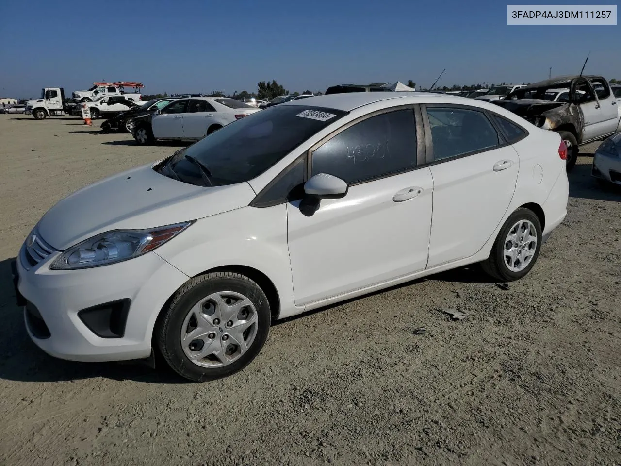 2013 Ford Fiesta S VIN: 3FADP4AJ3DM111257 Lot: 73243404