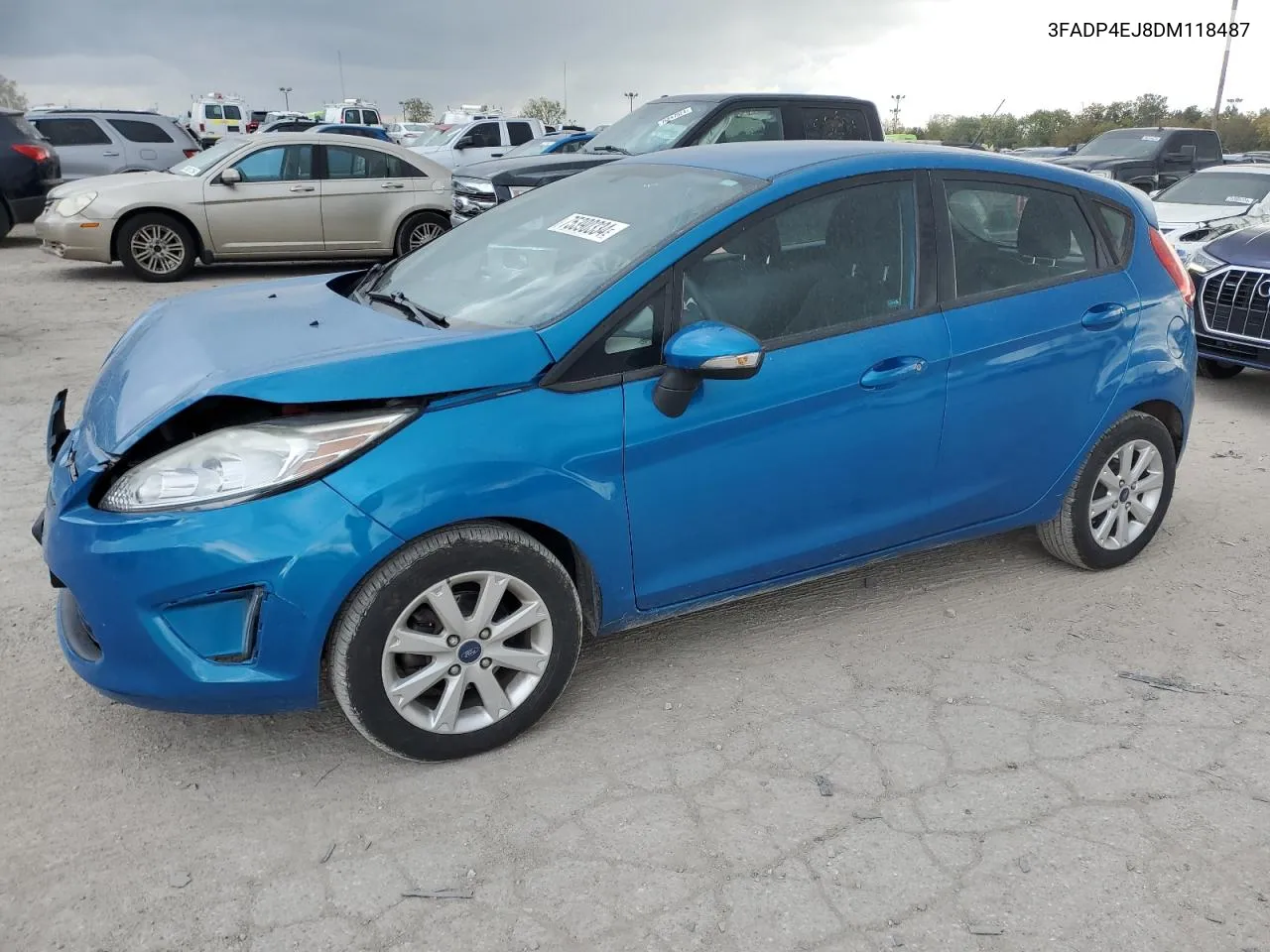 2013 Ford Fiesta Se VIN: 3FADP4EJ8DM118487 Lot: 75390334